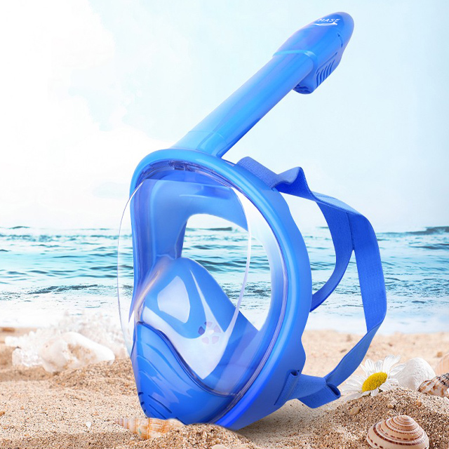 메이스 성인용 아동용 풀페이스 스노쿨링 마스크 KC인증, 블루 9,900원