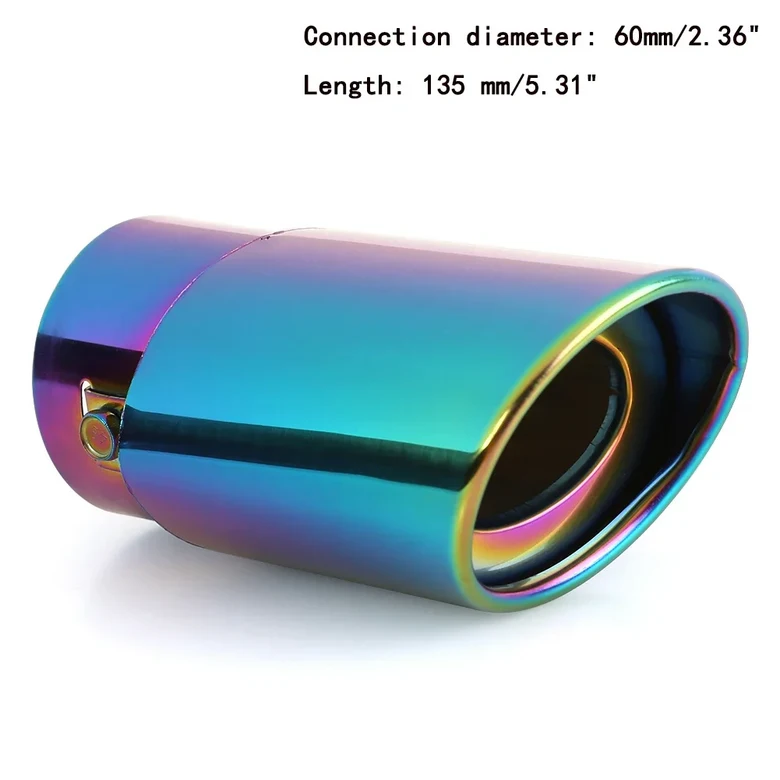 범용 자동차 자동 배기 머플러 팁 스테인레스 스틸 파이프 크롬 트림 수정 된 자동차 후면 테일 목구멍 라 24,000원