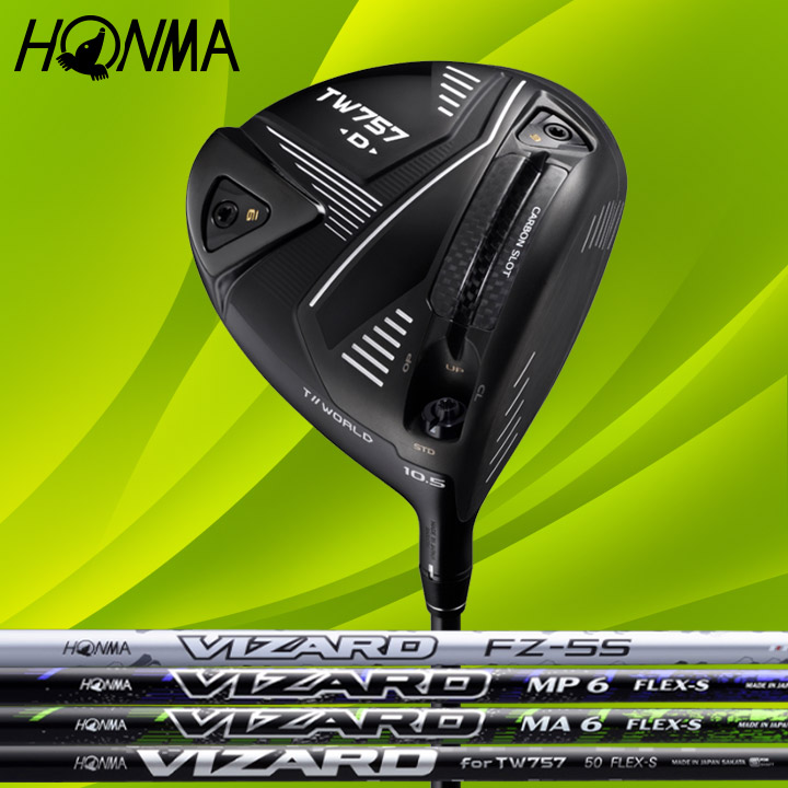 혼마 투어월드 TW757 TYPE-D 타입-D 드라이버 남성용 9도 VIZARD 50 S 219,000원