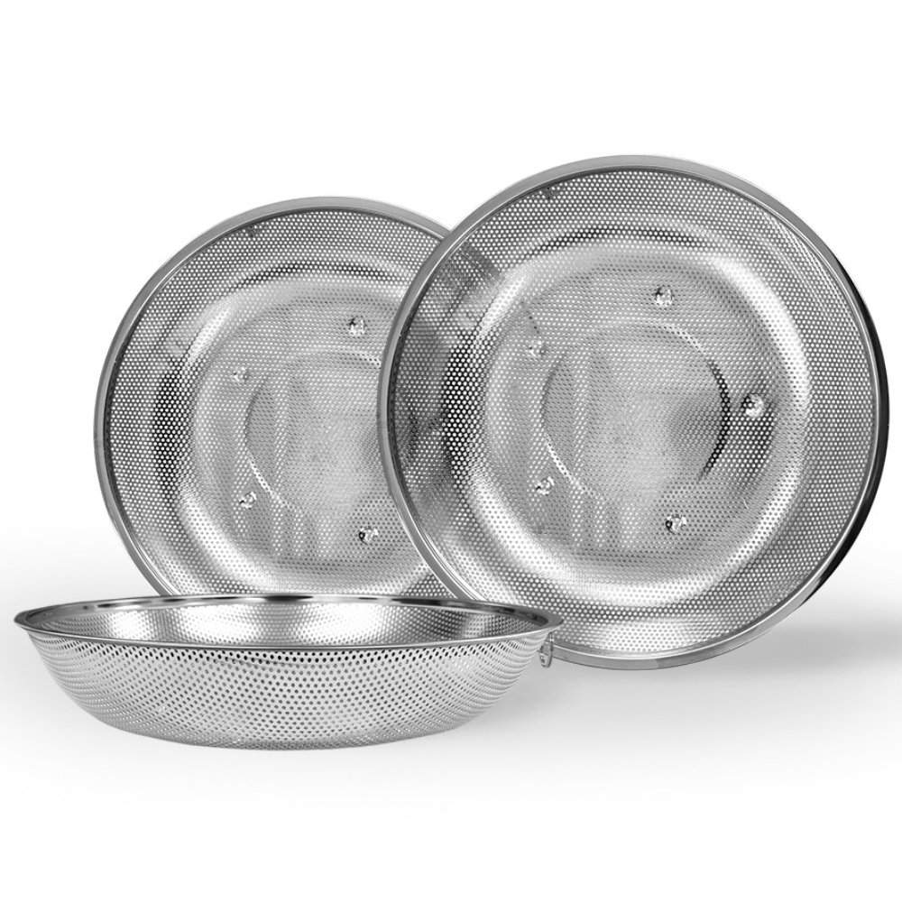 DAMDA 스텐 펀칭볼 야채바구니 타공 채반, 스테인레스, 1개 8,800원