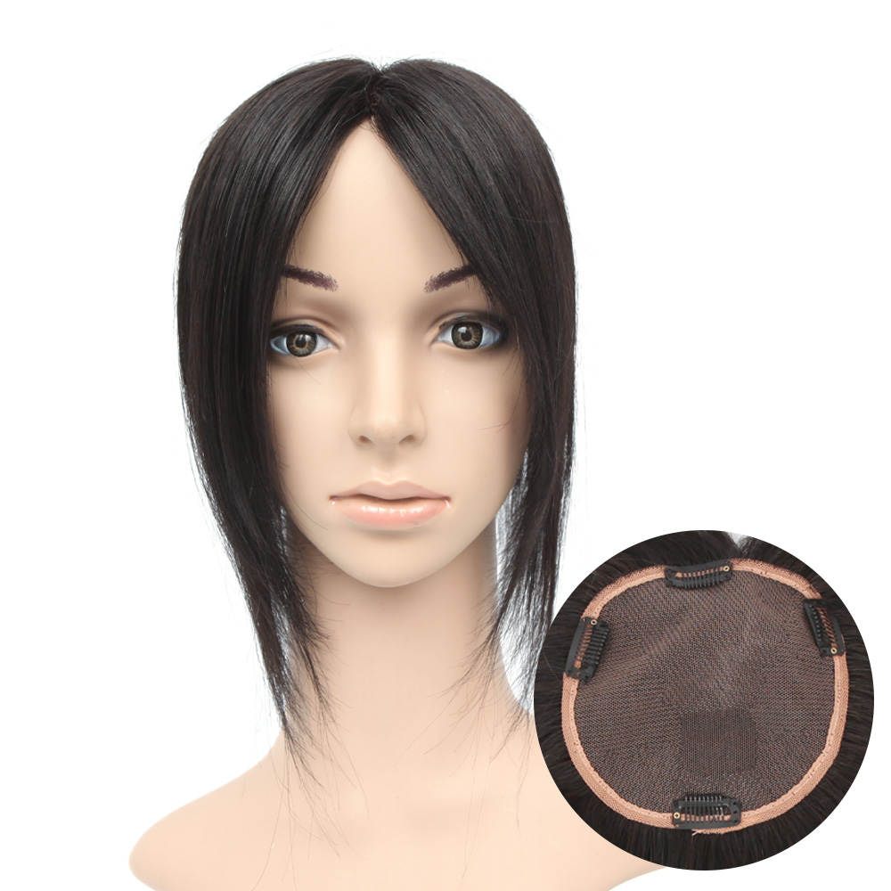 여우가발 정수리가발 벌집망 긴머리 부분가발 [W2078 긴머리], 자연검정, 1개 179,000원