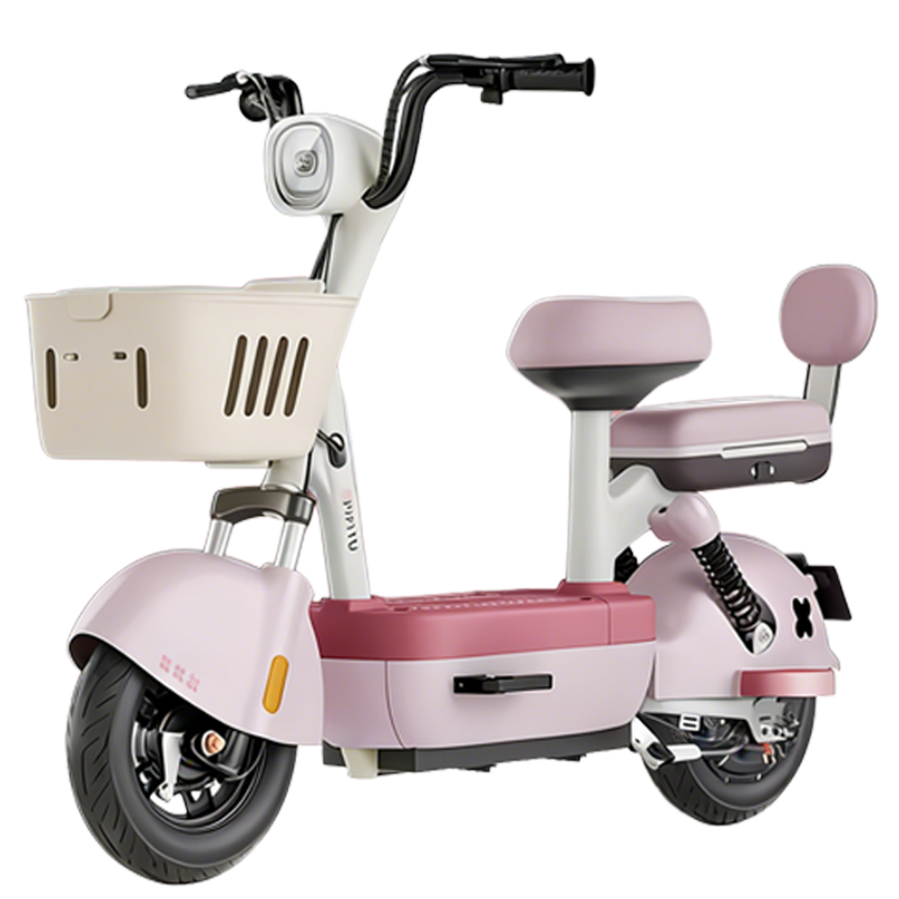 큐티벨로 80km 주행 전동스쿠터 전기스쿠터 동내마실 미니벨로, 1개, 12A_핑크 488,000원