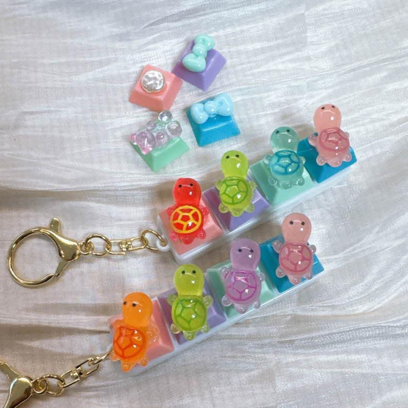 picknic 키보드 키캡 딸각이키링 (키캡여분 4개 증정), 1개, 거북이 9,900원