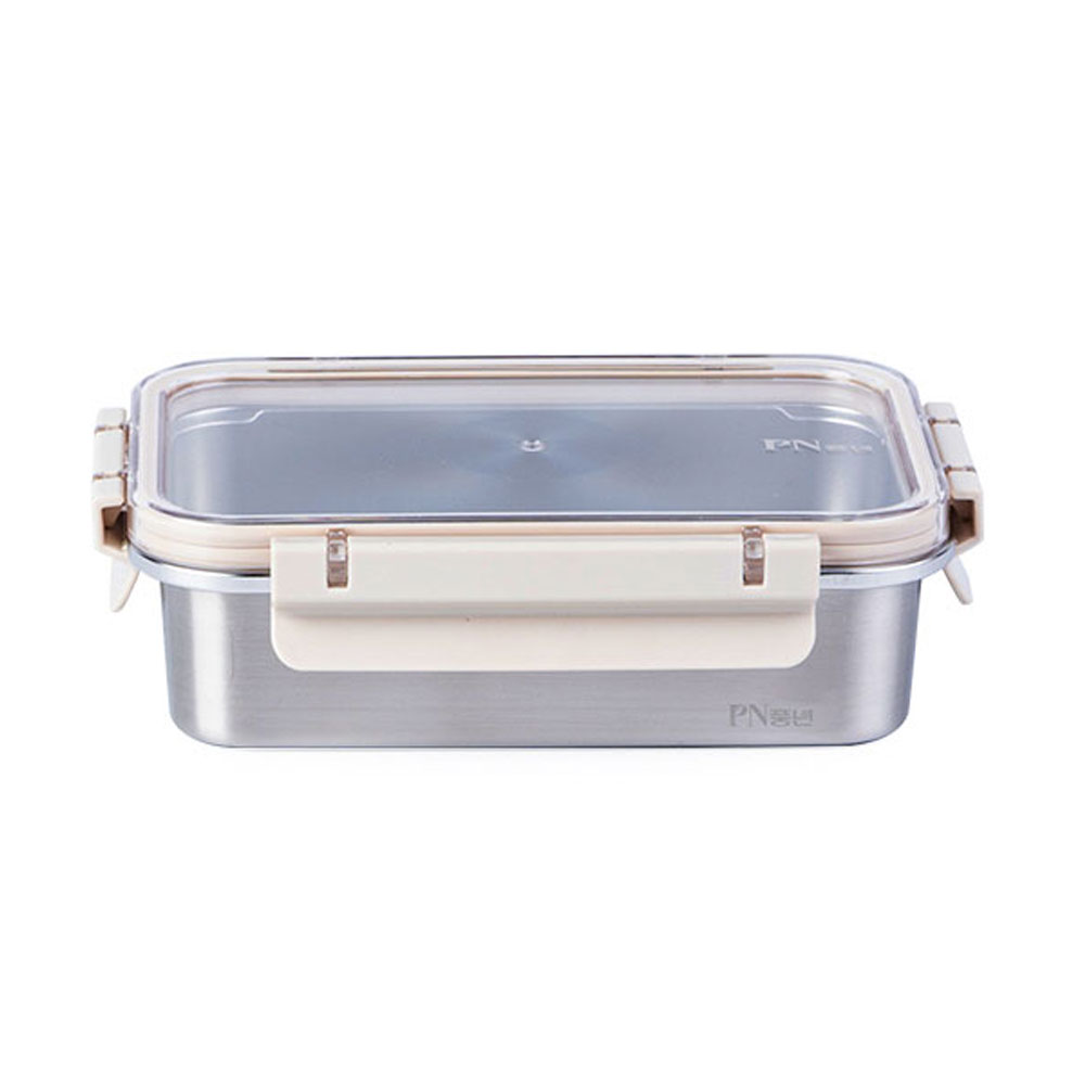 PN풍년 피엔락 스텐 직사각 밀폐용기 반찬통 1000ml 전자레인지 식기세척기 사용가능, 단일상품, 1개 20,700원
