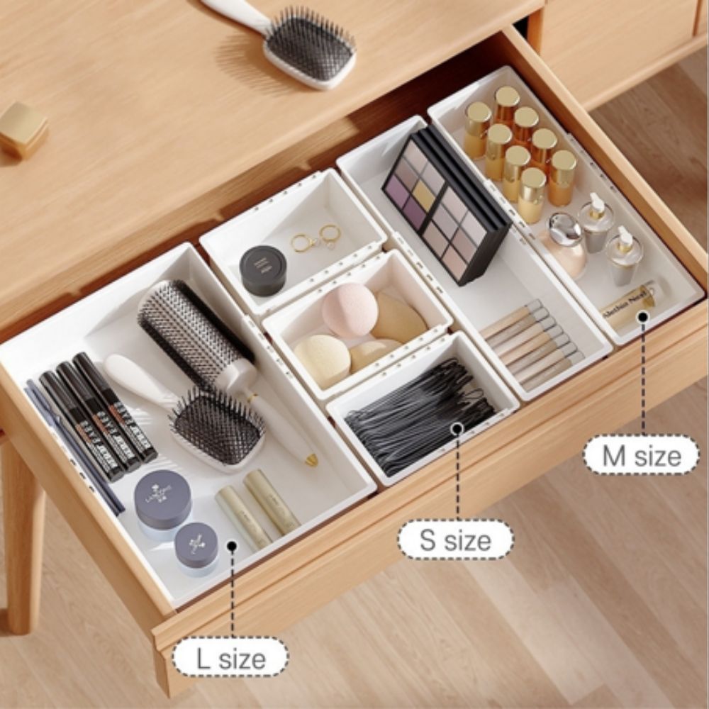 길이조절 칸막이 수납 정리함 (4개), 1세트, S 14,800원