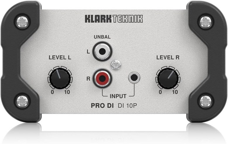 스테레오 입력합산 모노 출력 미다스 트랜스포머 및 확장된 다이내믹 레인지가 포함된 클락 테크닉 PRO DI 10P 패시브 박스 148,260원