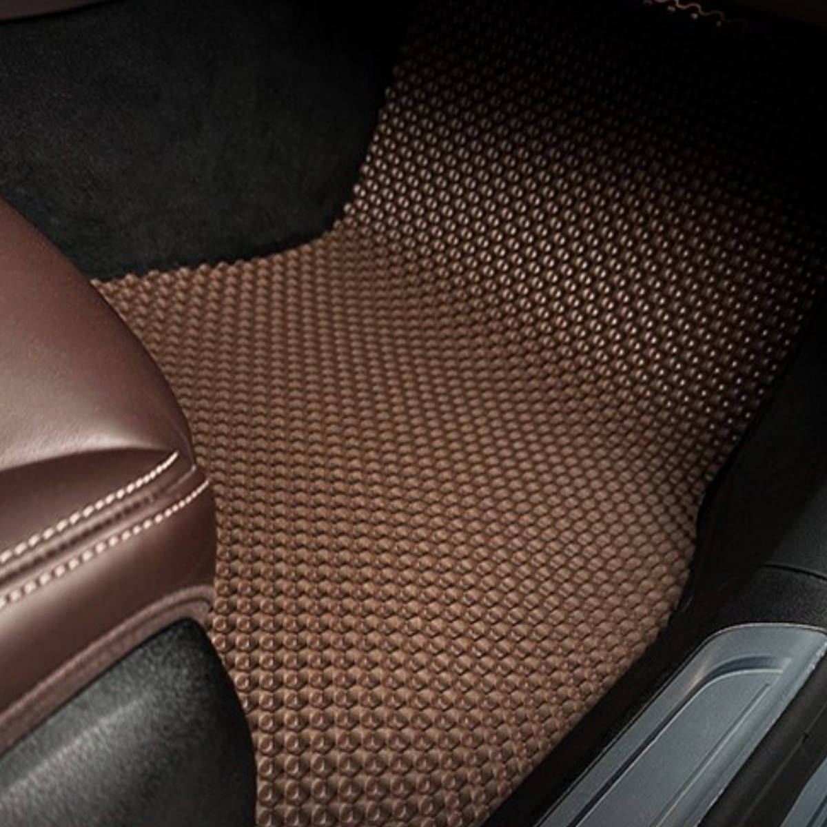 오토피아 다이아몬드 TPU 카매트 1열2열 세트 디 올뉴 코나 전용, 브라운, 디올뉴 코나 가솔린 59,000원