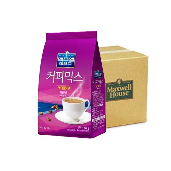 동서 맥스웰하우스 커피믹스 헤이즐넛향 자판기용 900g x12개 1박스 106,700원