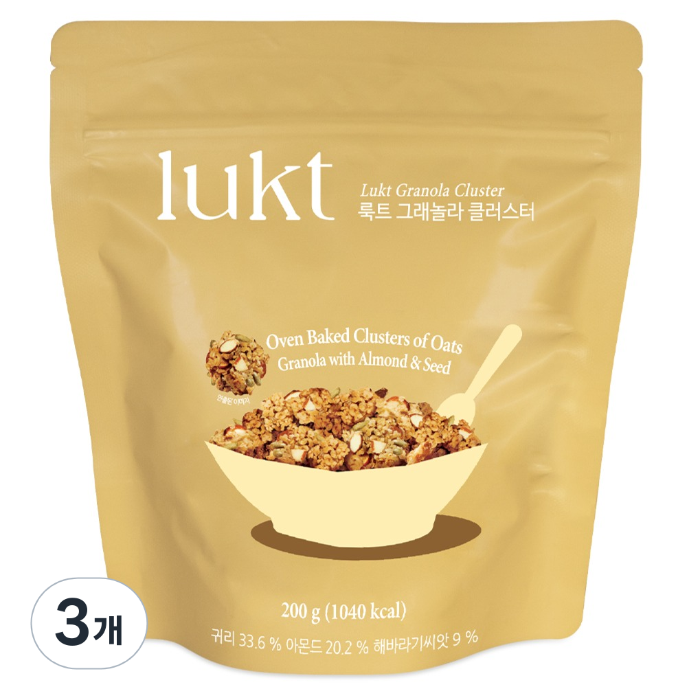 룩트 그래놀라 클러스터, 200g, 3개 43,500원