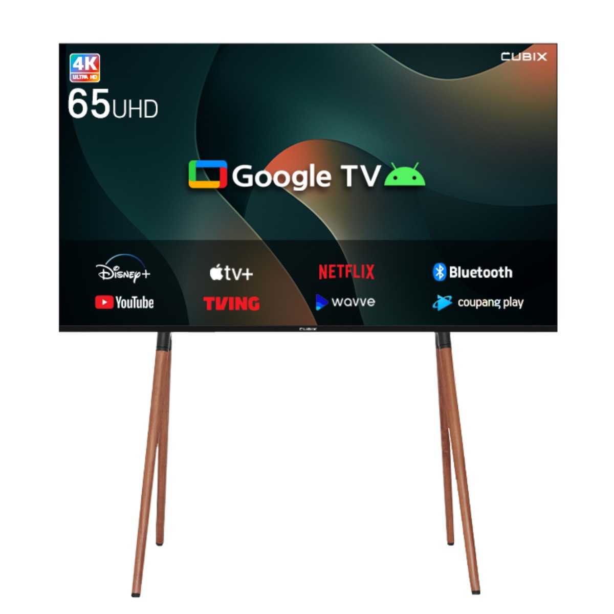 이젤큐빅스 65인치 QLED TV 구글 스마트 4K UHD 인테리어 안드로이드 티비 1등급, 방문설치 789,000원