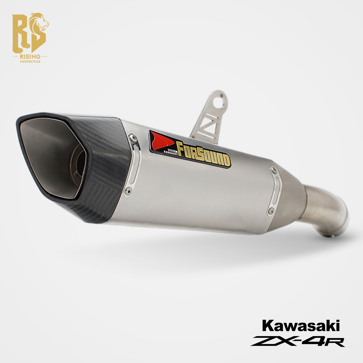 ZX-4R RR 배기 머플러 중통 일체형 클라 TSS형 스테인리스 매트 카본 엔드캔 EZX419, 1개 160,000원