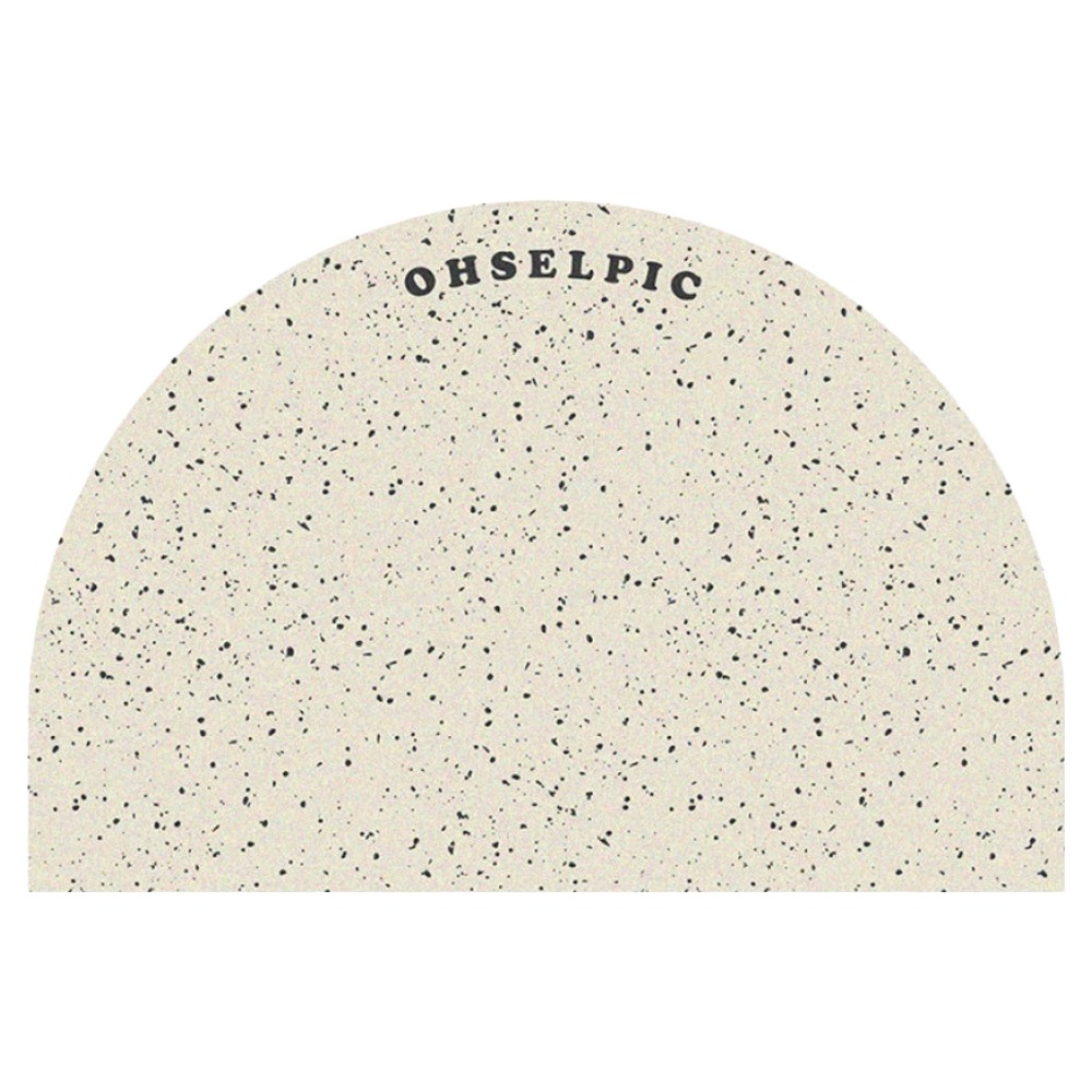 오셀픽 오브제 반원형 빨아쓰는 규조토 발매트, 크림 13,900원