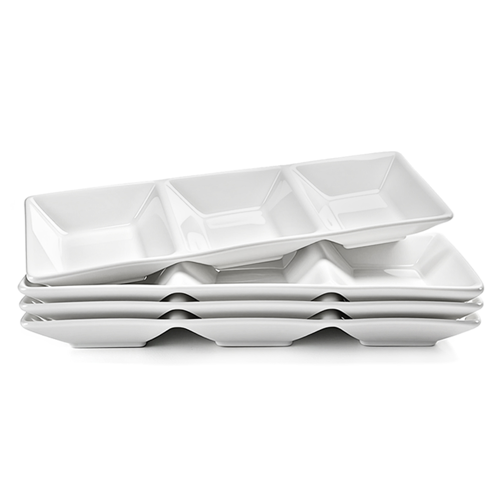 키친이레 러브 본차이나 도자기 3칸 나눔접시 4p 27,900원