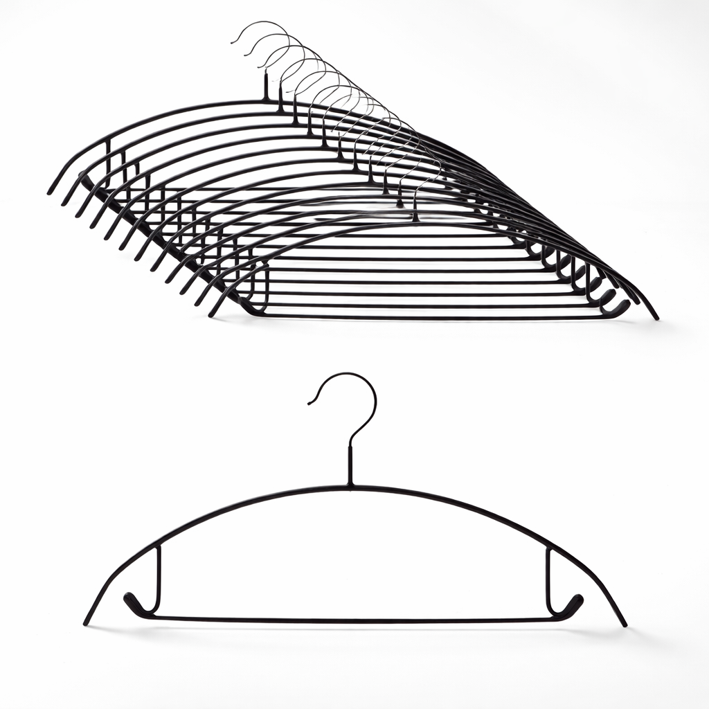 여울 니트 정장 튼튼한 어깨뿔방지 논슬립 미끄럼방지 옷걸이, 36개, 블랙 66,140원