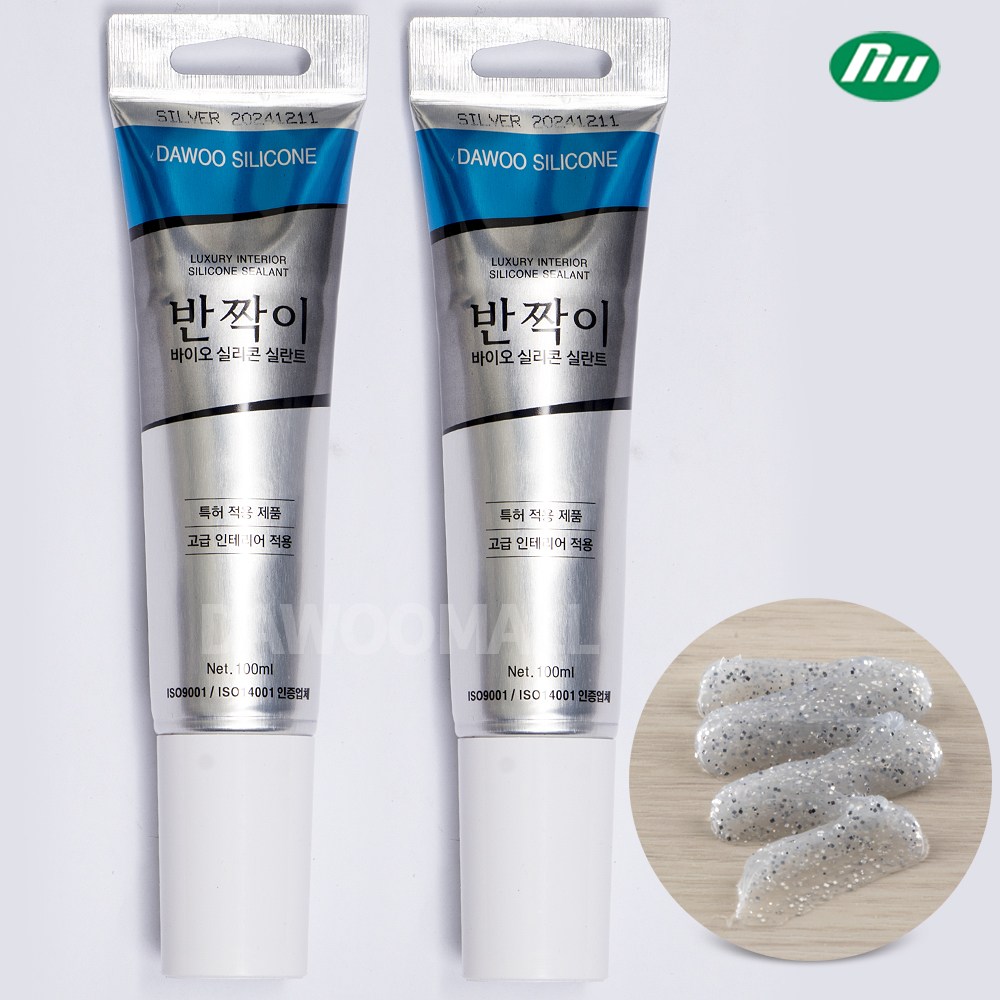 다우 반짝이 바이오 튜브형 실리콘 은색펄 100ml(튜브짜개증정) 욕실 주방 실내인테리어 실란트 12,900원