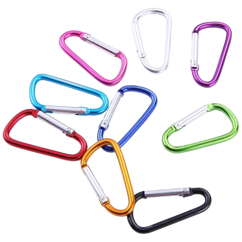 고강도 알루미늄 소형 카라비너 4cm 캠핑고리, 블랙, 10개 5,200원