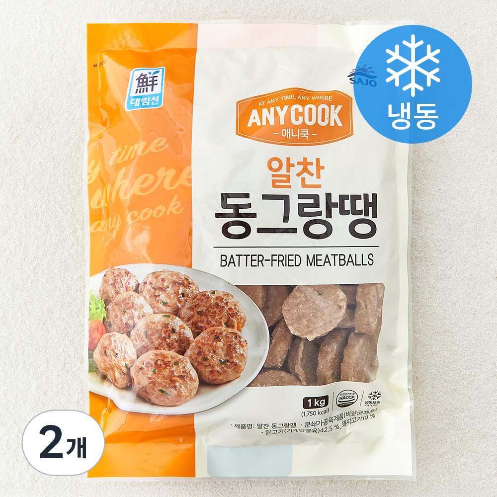 [로켓프레시] 대림선 애니쿡 알찬 동그랑땡 (냉동), 1kg, 2개 10,720원
