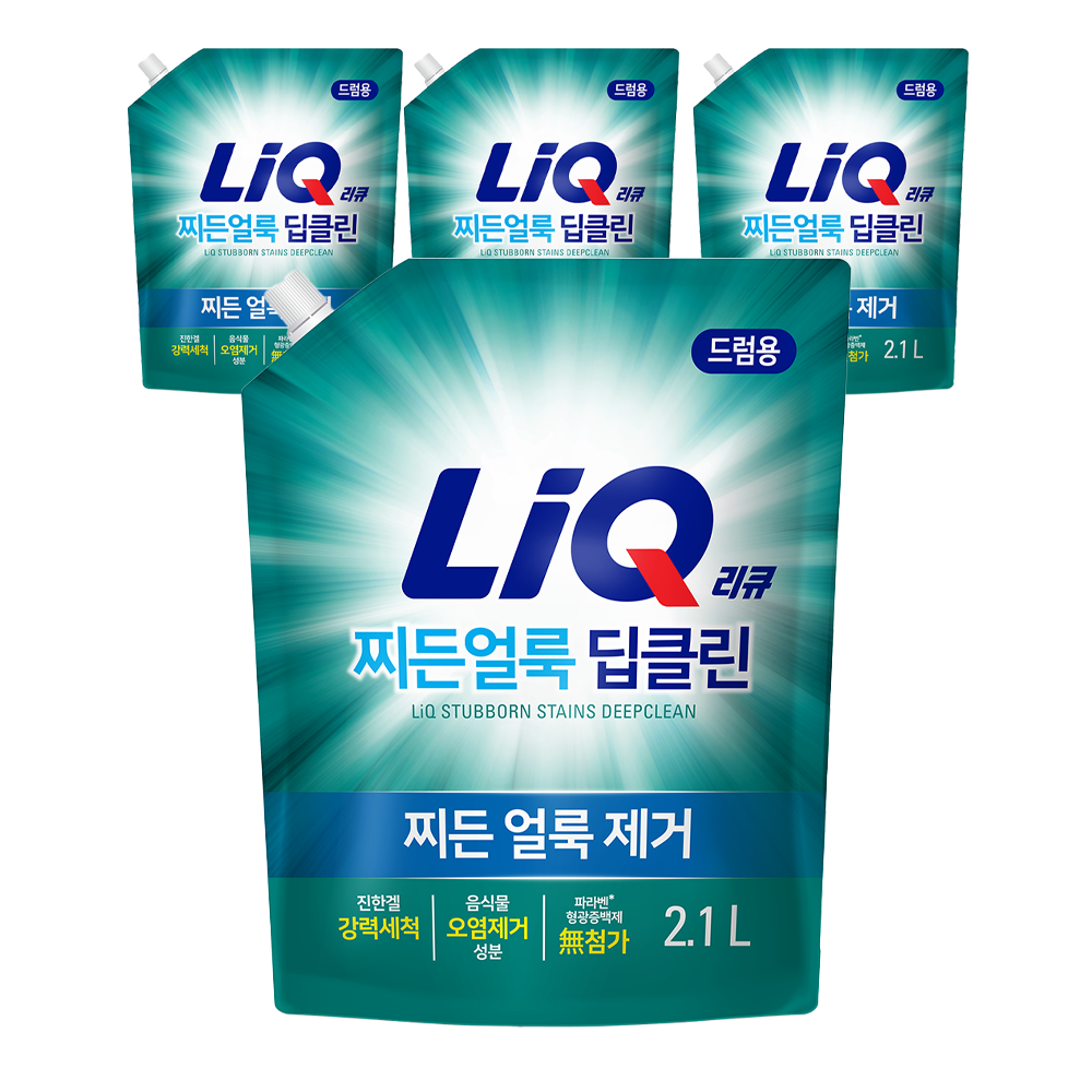 리큐 찌든 얼룩 딥클린 드럼용 액상세제, 4개, 2.1L 25,900원