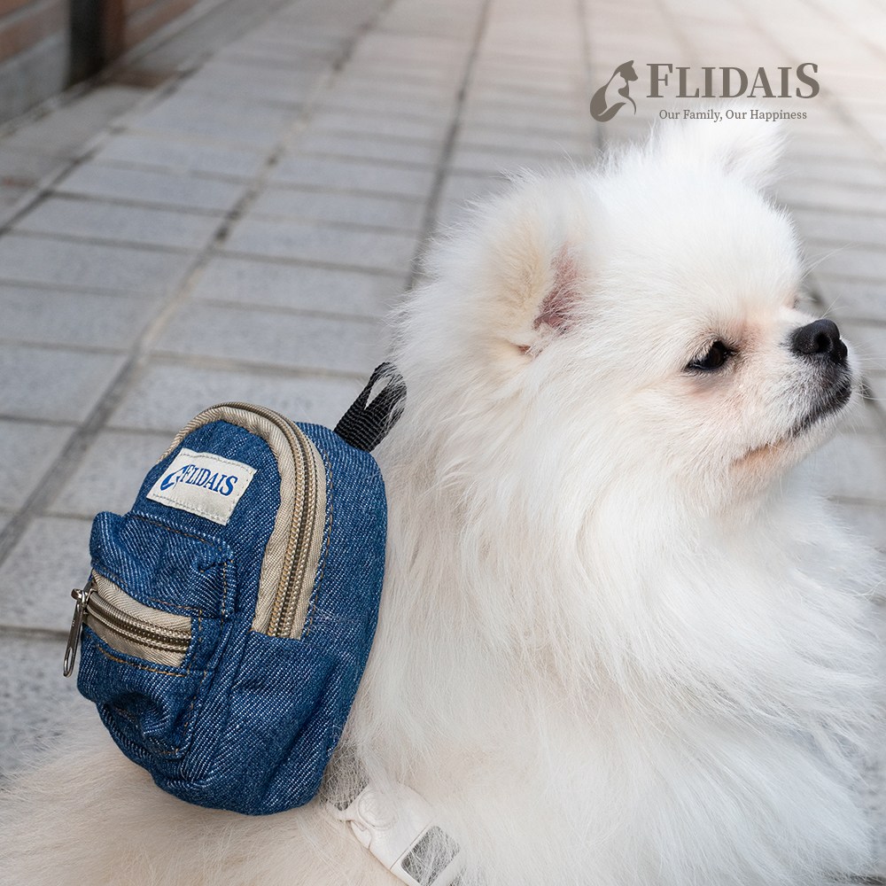[플리다스] 클리퍼 강아지 배변봉투 가방 미니 데님 풉백 9,260원