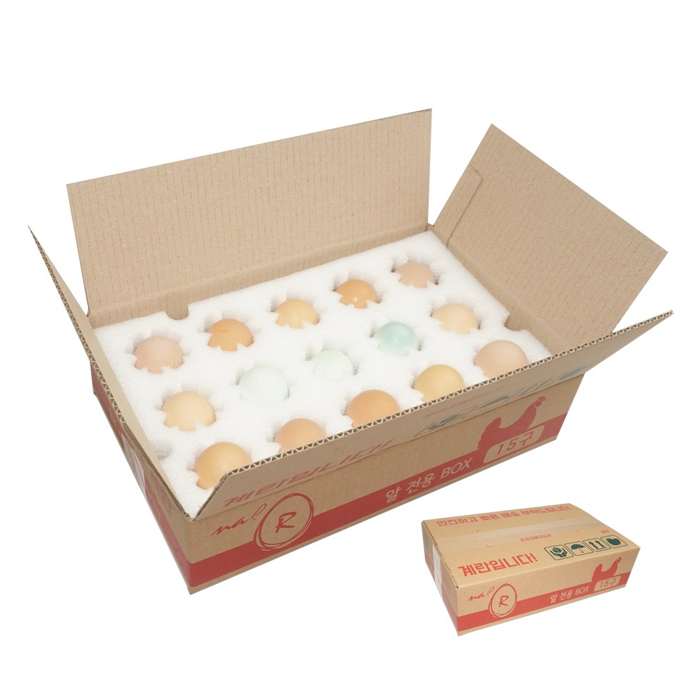 택배용계란판 15구 10개묶음 난좌 계란택배상자 알판박스 33,000원