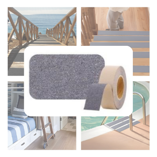 INVEN* 에어 논스립 미끄럼 방지 테이프 (병원 계단 복도 발판 현장 공사), 1개, 회색 10,000원