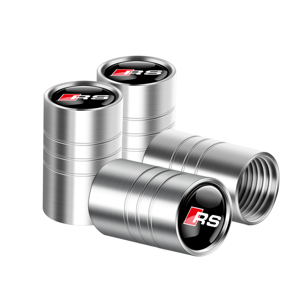 4Pcs 3D 알루미늄 합금 자동차 바퀴 타이어 공기 밸브 먼지 캡 림 액세서리 아우디 Sline RS RS3 RS4 S1 S2 10,200원