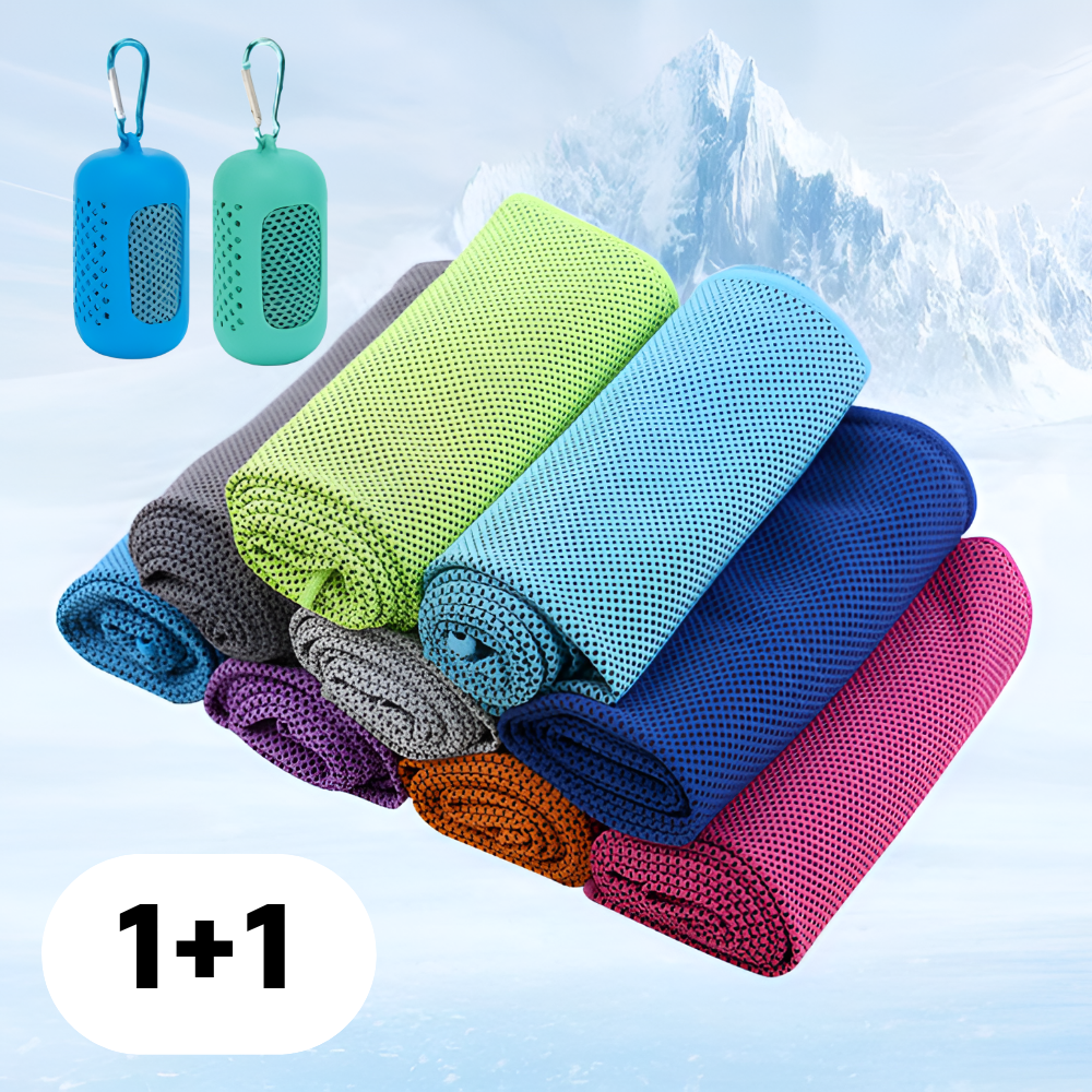 해보닉 스포츠 쿨타올 휴대용 쿨링 수건, 블루+민트, 2개 18,000원