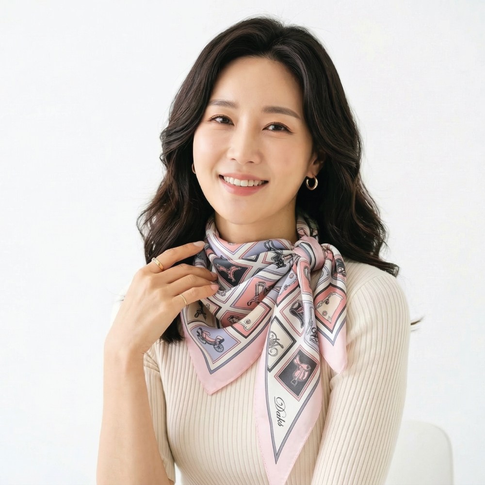 닥스 여성 마름모 스카프 실크 69,800원