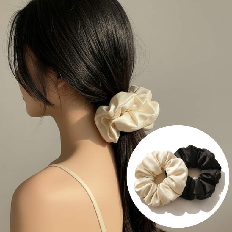 센토라 부드러운 새틴 실크 볼륨 헤어 슈슈 2종 세트 8,290원