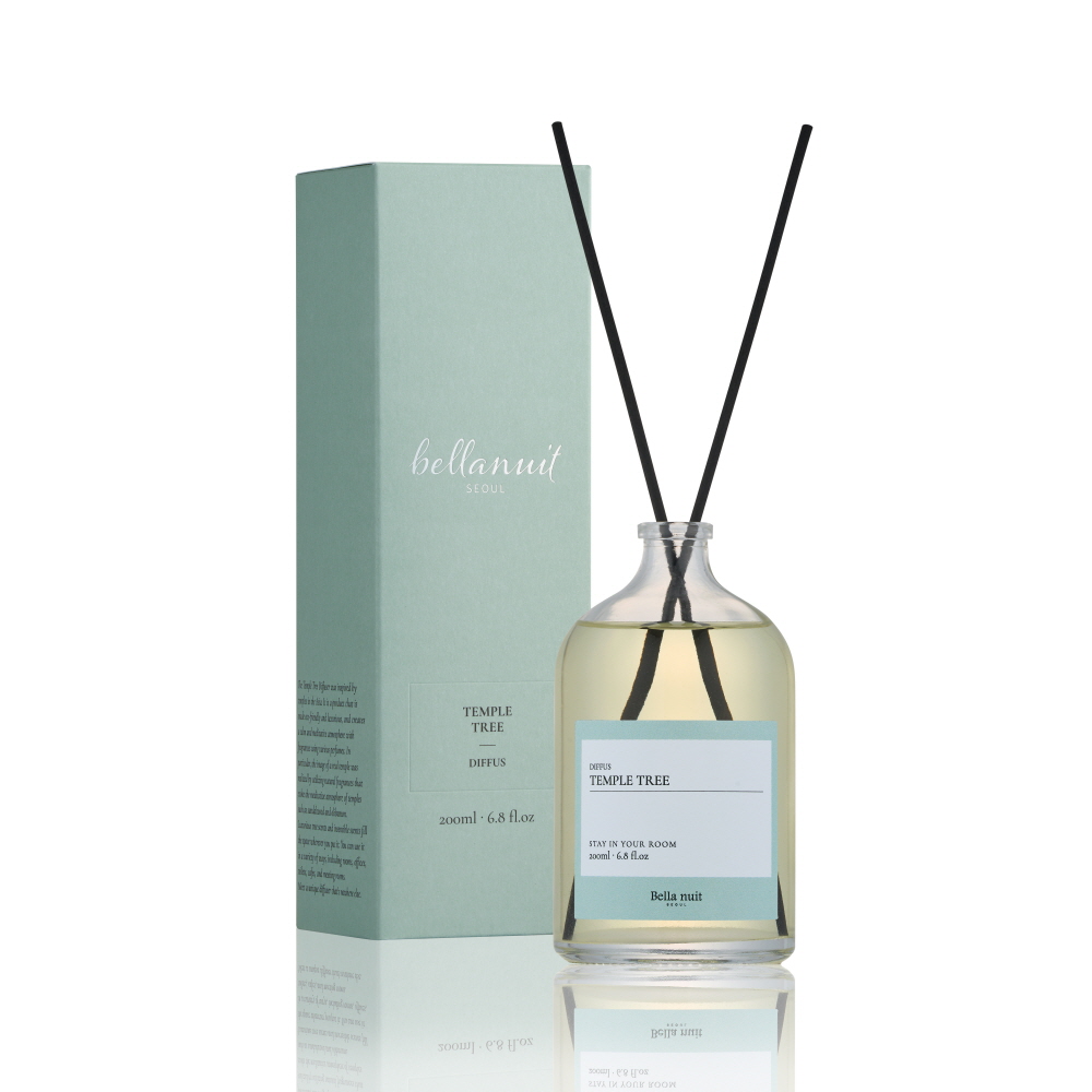 벨라누이 템플트리 절간향 우디향 우드향 샌달우드 베티버 나무향 사찰 유향 디퓨저, 1개, 200ml, 리드스틱(블랙) 28,800원