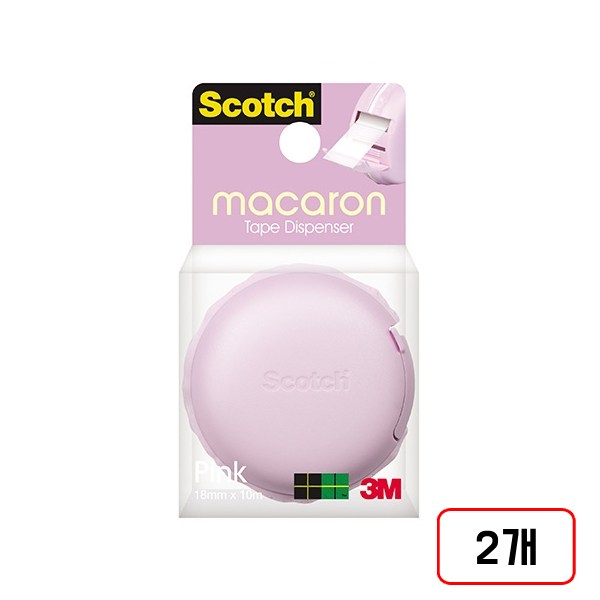 3M)매직테이프 마카롱(18mmX10M), 2개, 핑크(M322255) 19,800원