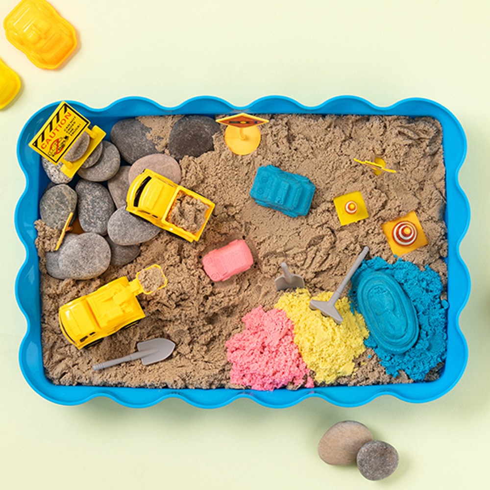 KC인증 손에 묻지 않는 매직 모래놀이 세트 촉감놀이 컬러 샌드, 1개 28,100원