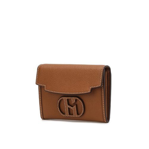 [국내백화점] 헤지스 [25FW][H20] 브라운 H패치 소가죽 플랩 카드지갑 크로스백 숄더백 128,500원