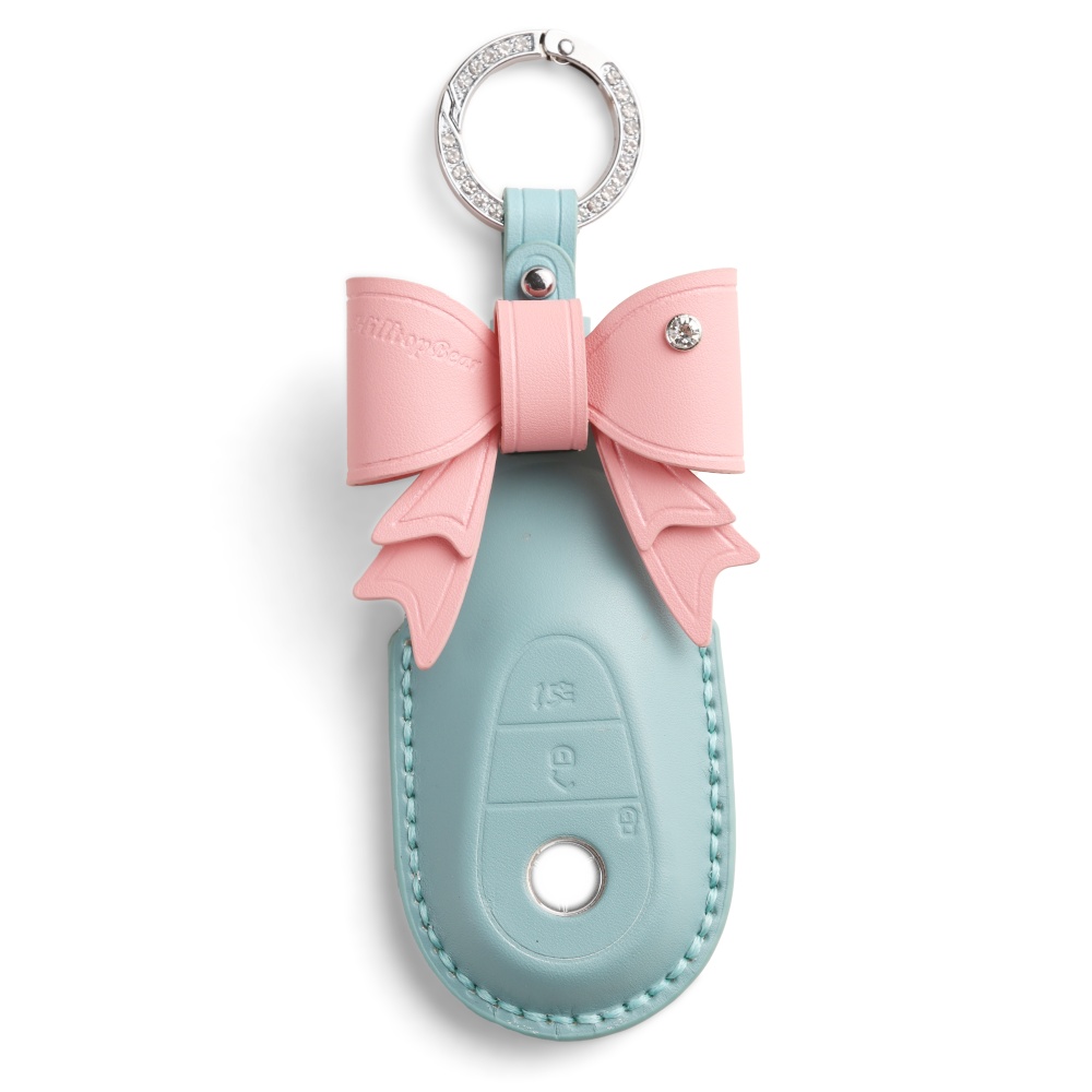 키에티 신형 벤츠 호환 베지터블 가죽 S클래스 스마트 키케이스 키홀더, 스카이 블루 29,900원