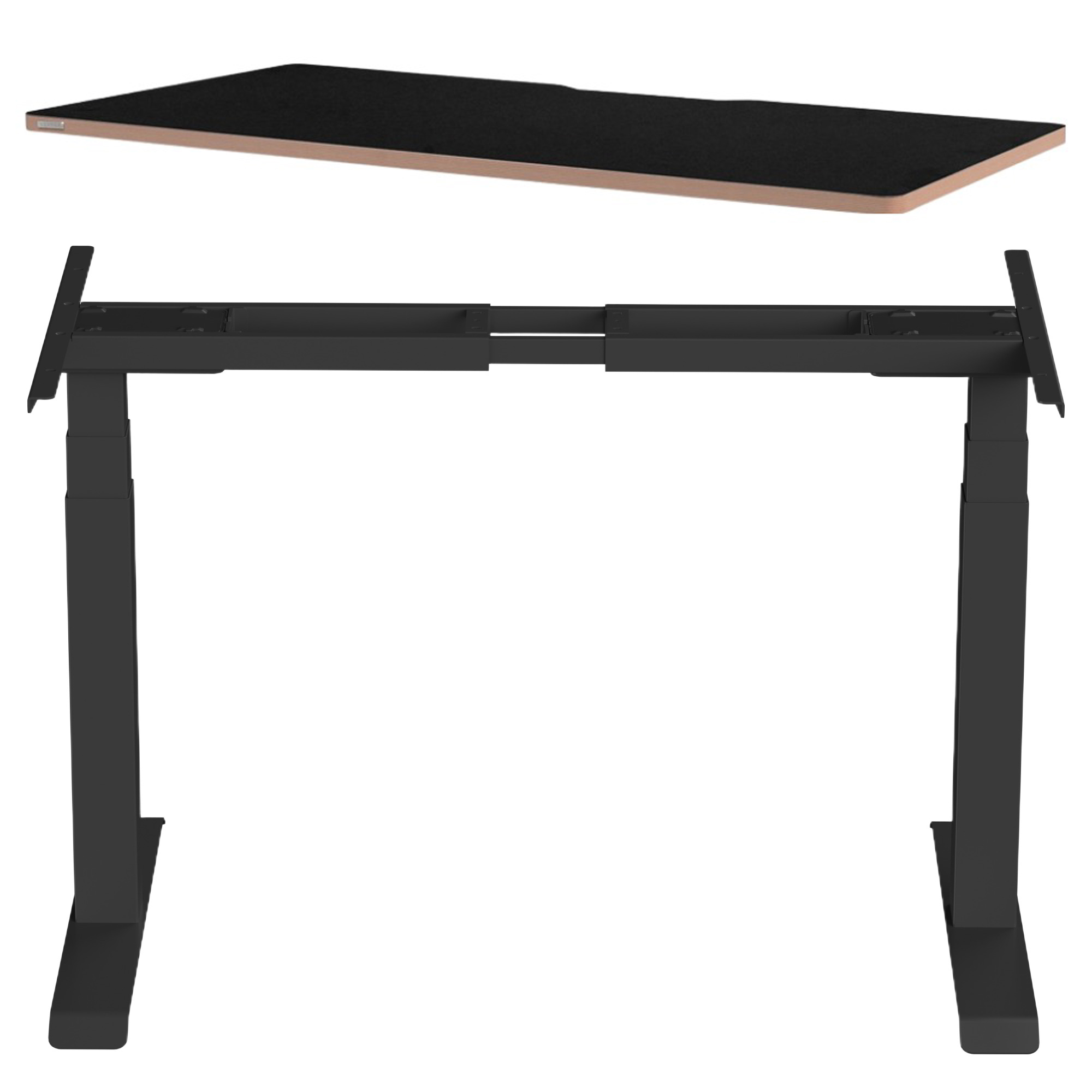 덱스탑 스마트 모션데스크 PRO 2.0 상판 1600 + 듀얼모터 3단 프레임 세트 방문설치, 블랙 458,500원