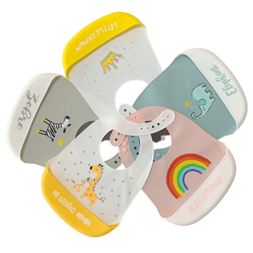 부드럽고 가볍운 실리콘 유아 턱받이 이유식/어린이집/유치원 필수품 6,900원