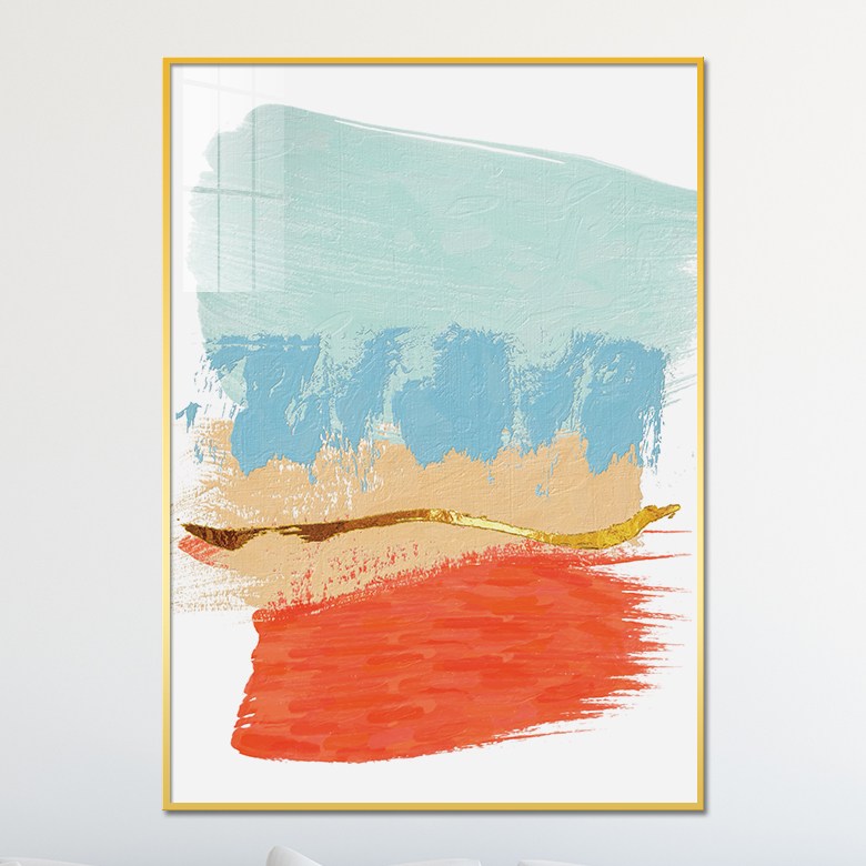 아트블루 북유럽 모던 추상화 그림 거실 인테리어 액자, 1번 민트오렌지 67,900원