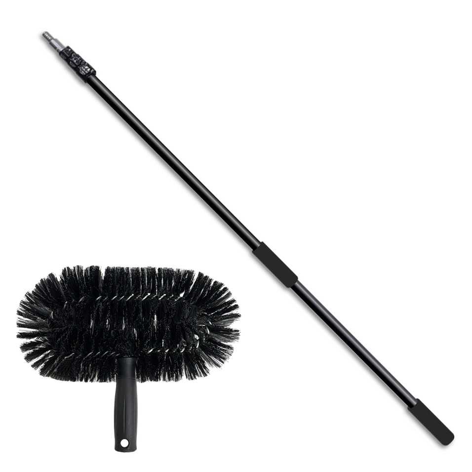 월드크린 웅거 거미줄 제거 솔 타원형 + 블랙 폴대 장대 5.4m 세트 79,800원