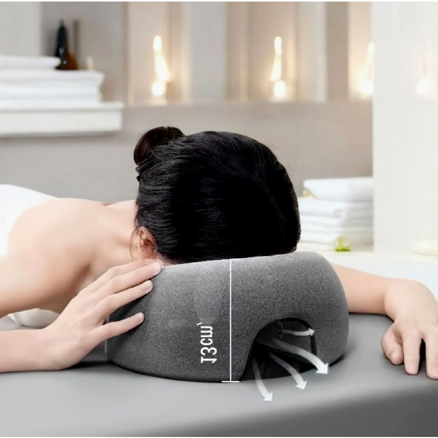 엎드려 자는 편안한 낮잠용 얼굴 압박 방지 숨쉬기 베개 마사지 뷰티샵 사무실 책상 낮잠 베개 쿠션 14,300원