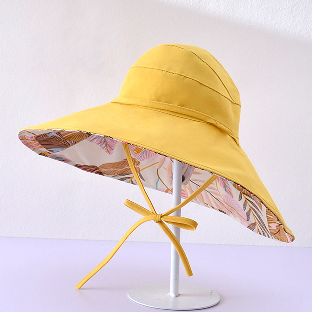 이츠굿텐 리프 리버시블 빅 선캡 여름 버킷햇 바캉스 모자 14,150원