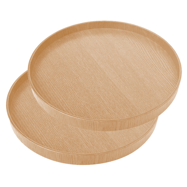 블럭마트 원목 원형 쟁반 2p 25,320원