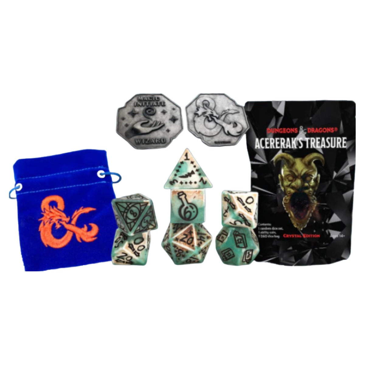 [던전 앤 드래곤 공식 라이선스] 아세리락의 보물 크리스탈 에디션(TRPG 랜덤 주사위 팩) D&D Acererak's Treasure Packs Crystal Edition, TRPG 랜덤 주사위 팩, 1개 32,000원