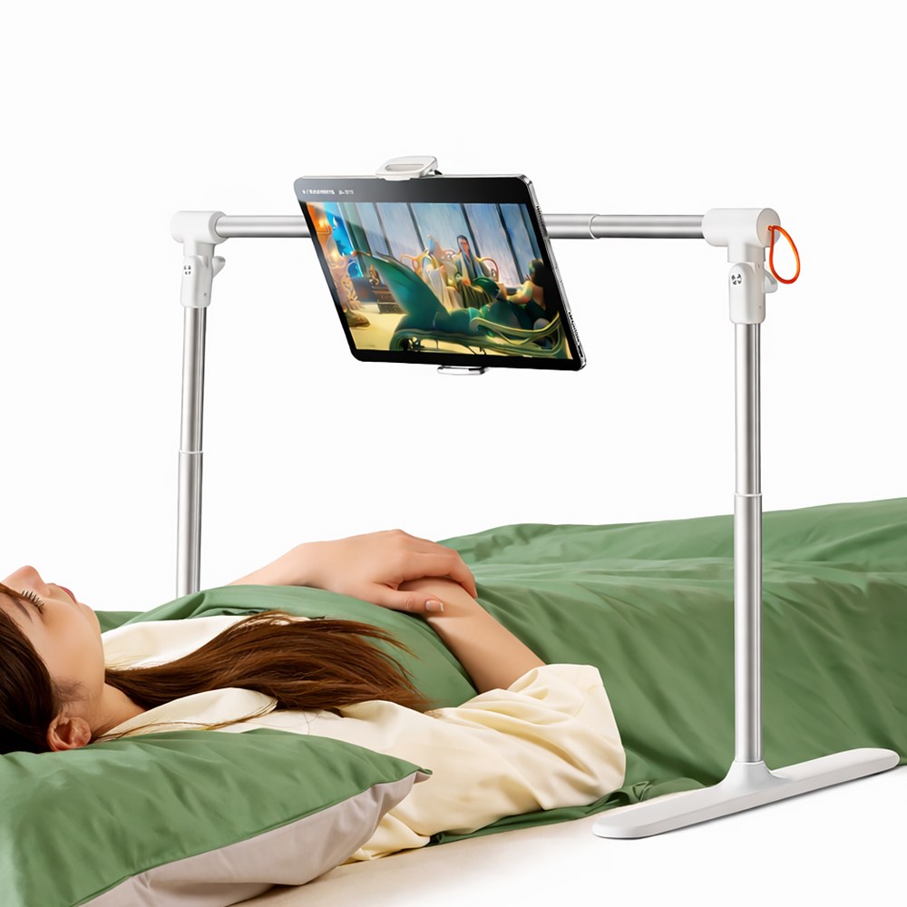 스틸리 접이식 침대 태블릿 스탠드 높이 폭 조절 가능 누워서 휴대폰 핸드폰 아이패드 누움 스탠드 CT13, 1개, 화이트, 누움 스탠드 - CT13 28,900원