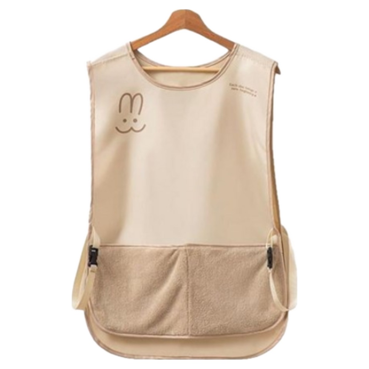캐쉬캔버스 토끼 방수 앞치마 핸드타월 조끼형, 1개, 베이지(Beige) 15,000원
