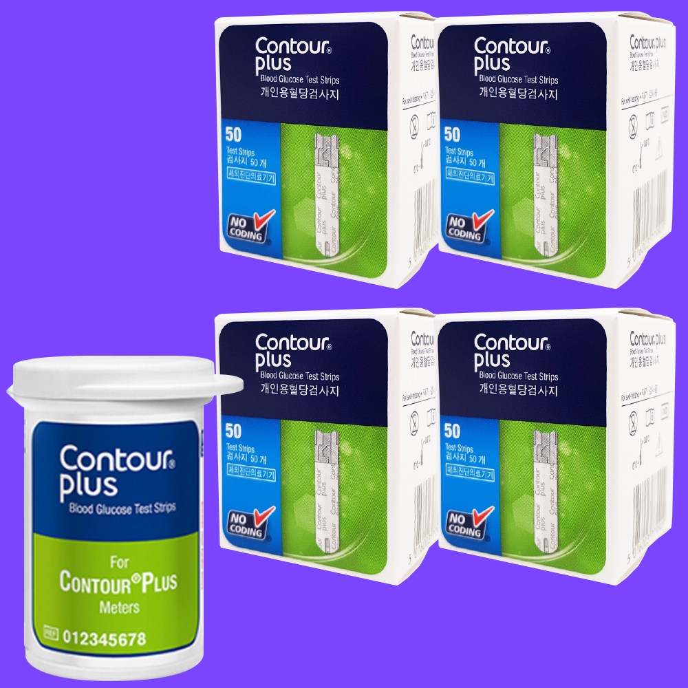 컨투어플러스 혈당시험지 200매 당뇨검사 체크지 혈당스틱 스트립 66,000원