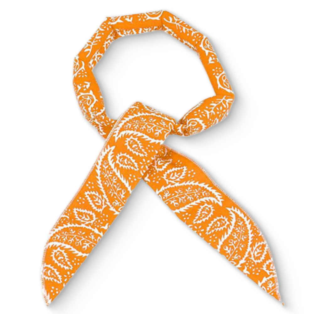 에크나 쿨링이 쿨 스카프 시원한 아이스 머플러, 4개, 오렌지 (나뭇잎 무늬) 9,900원