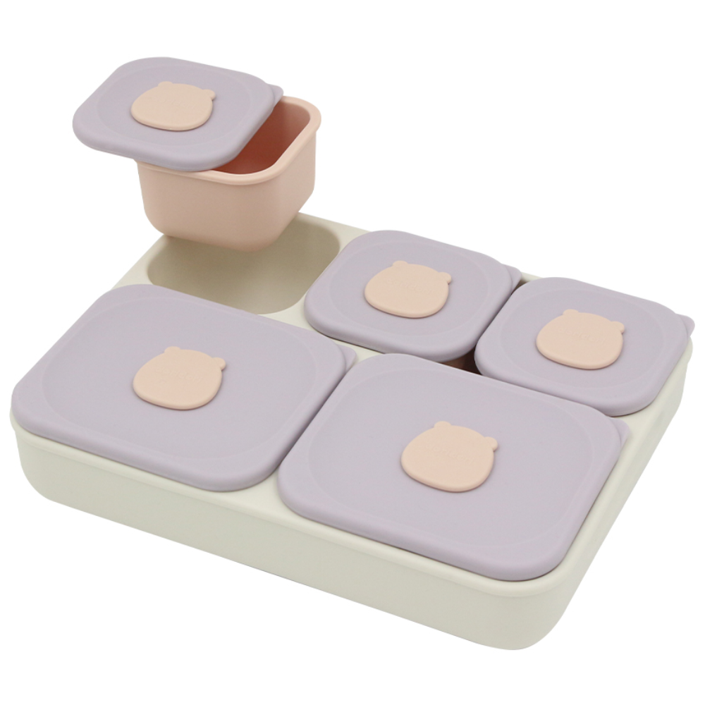 네오실리 도리도리 식판 국산 프리미엄 실리콘 흡착 식판 모듈형, 1개, 퍼플베어 47,500원