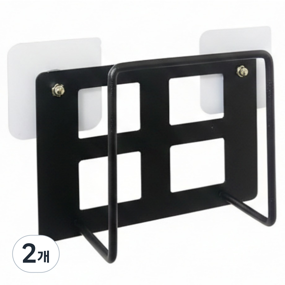 바리코 무타공 공유기 셋톱박스 벽걸이 정리함, 블랙, 2개 11,200원