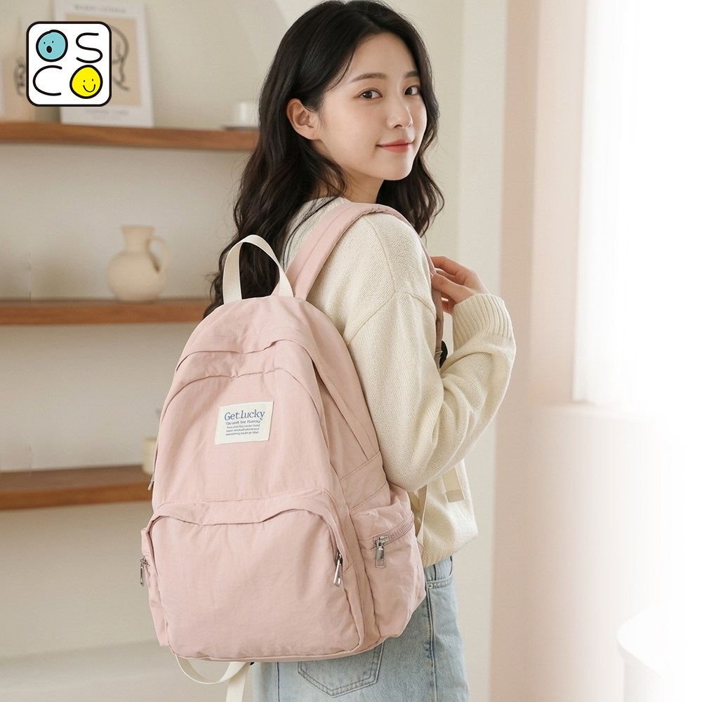 엘리다움 엘리다움 심플 데일리 경량 방수 여성 백팩 노트북 수납 학생 직장인 가벼운 가방 21,900원