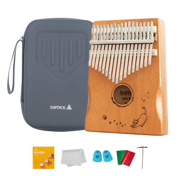 삼익악기 칼림바 고양이 올솔리드 마호가니 17키 SKLB-17 CAT + 하드 케이스 세트 29,000원